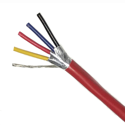 Czerwony kabel przeciwzużyciowy do systemu sygnalizacji pożaru 1mm2 PVC Materiał miedziany