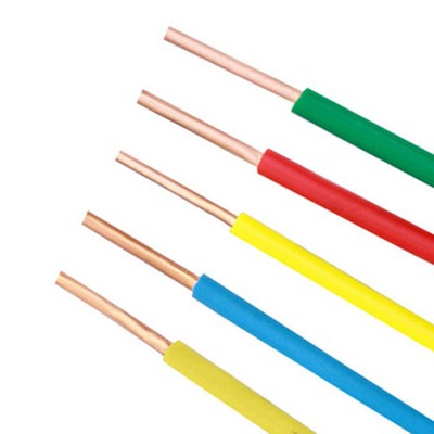 Wielokolorowy, jednożyłowy kabel z izolacją PVC 750 V, odporny na korozję, odporny na ciepło